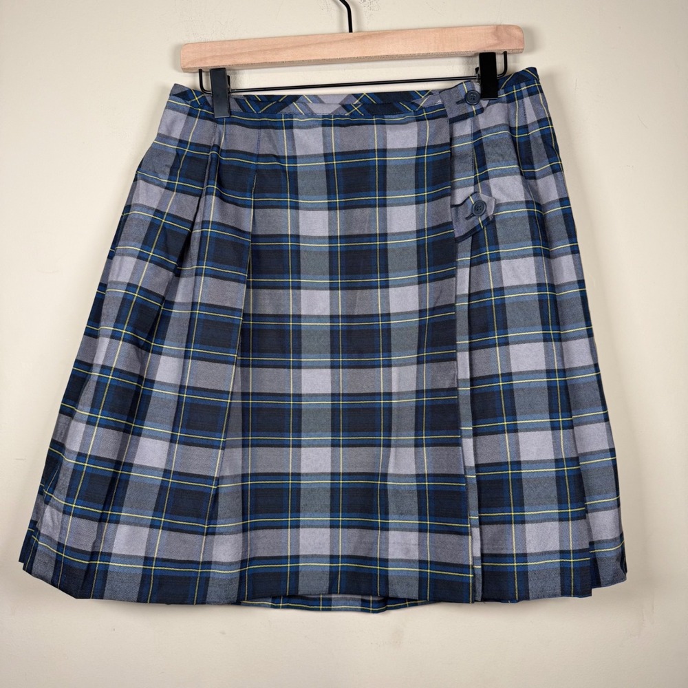 Parker NWT Blue Tartan Plaid Pleated Skirt Size 11 School Uniform Preppy